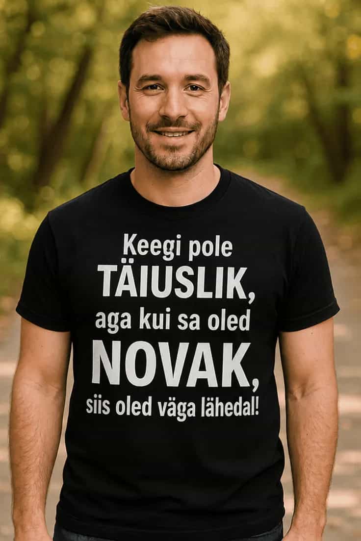 Naljakas T-särk Peaaegu täiuslik nimega