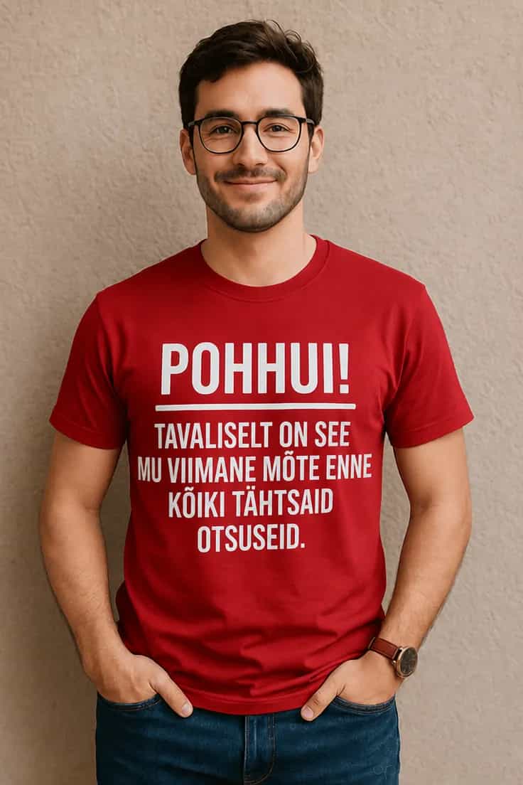 Naljakas T-särk „Pohhui!“