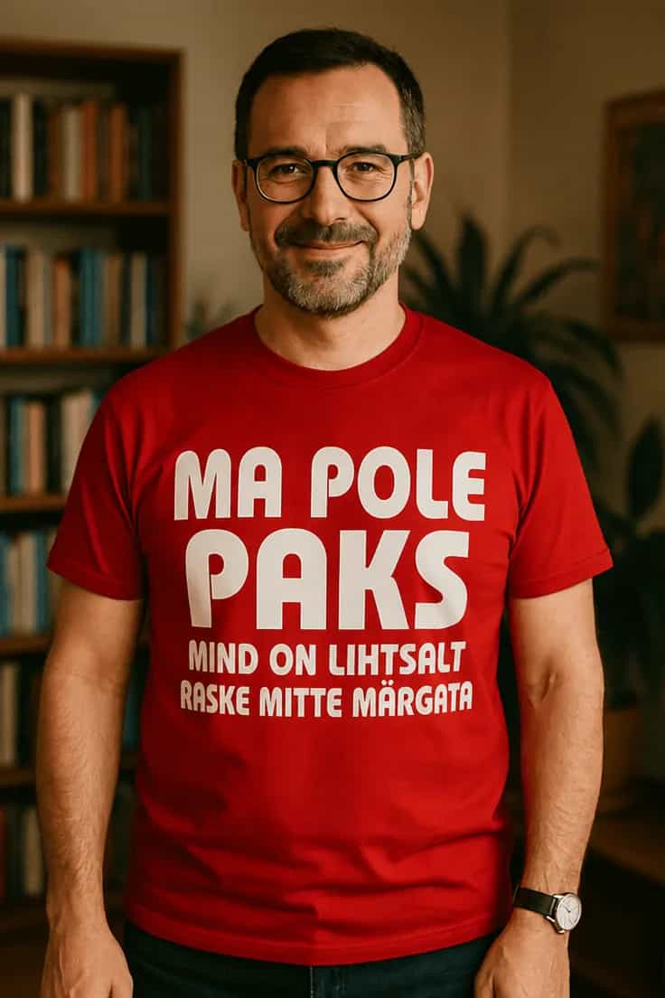 Naljakas T-särk Pole paks vaid märgatav – MA POLE