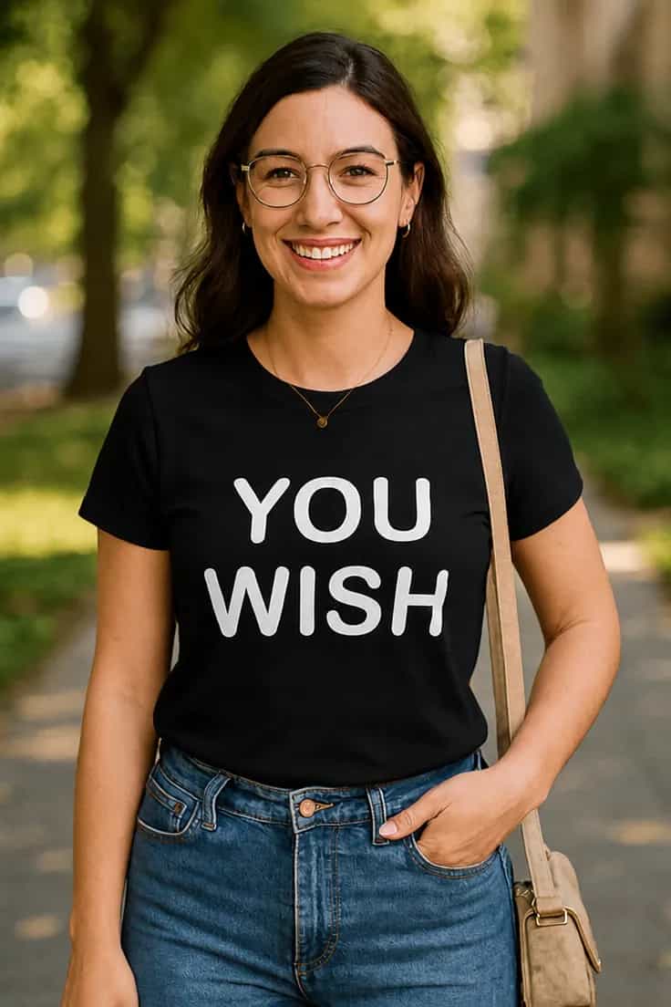 Naljakas T-särk „You wish“
