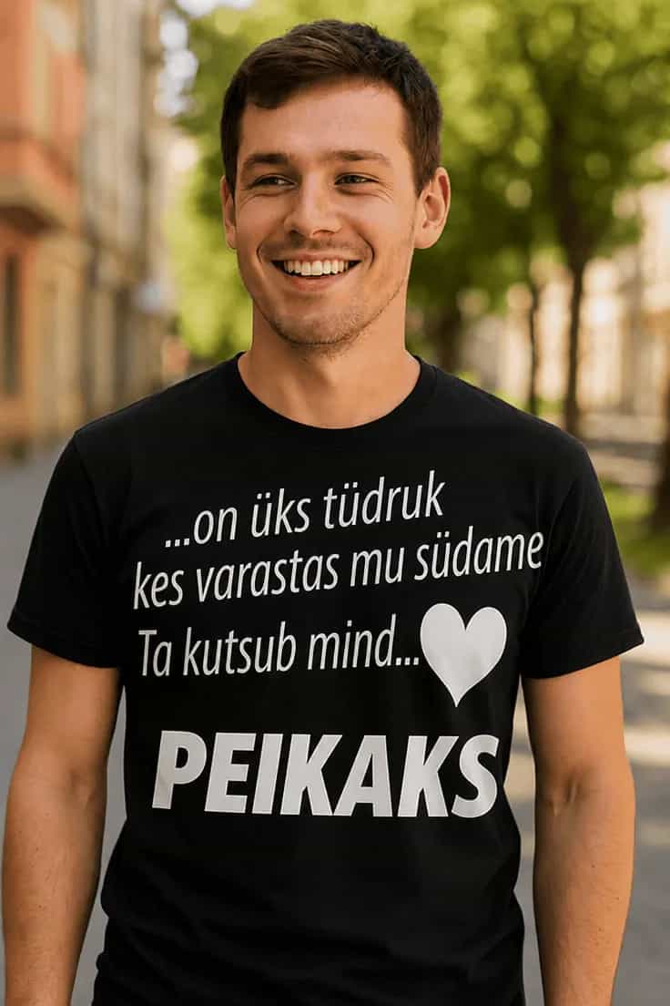 Naljakas T-särk Tüdruk kutsub peikaks