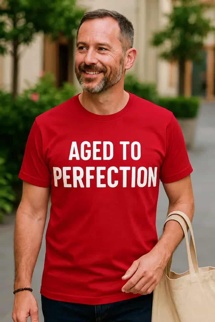 Naljakas T-särk Täiuseni küpsenud AGED TO PERFECTION
