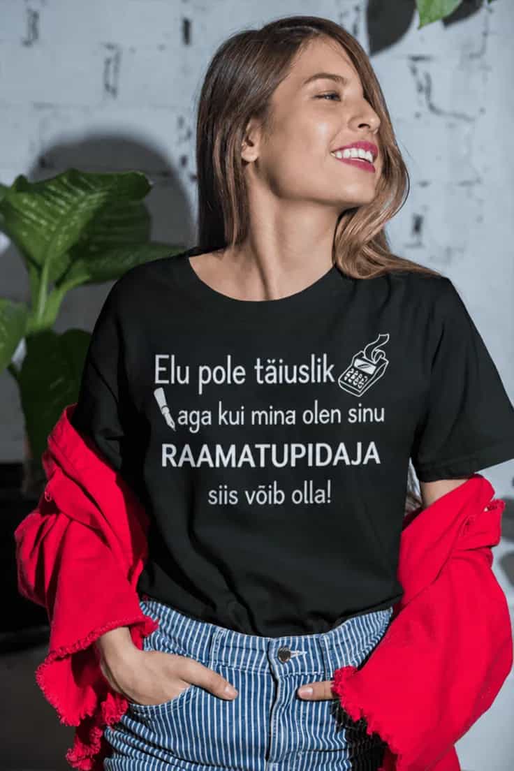 Naljakas T-särk Täiuslik raamatupidaja – Elu pole täiuslik