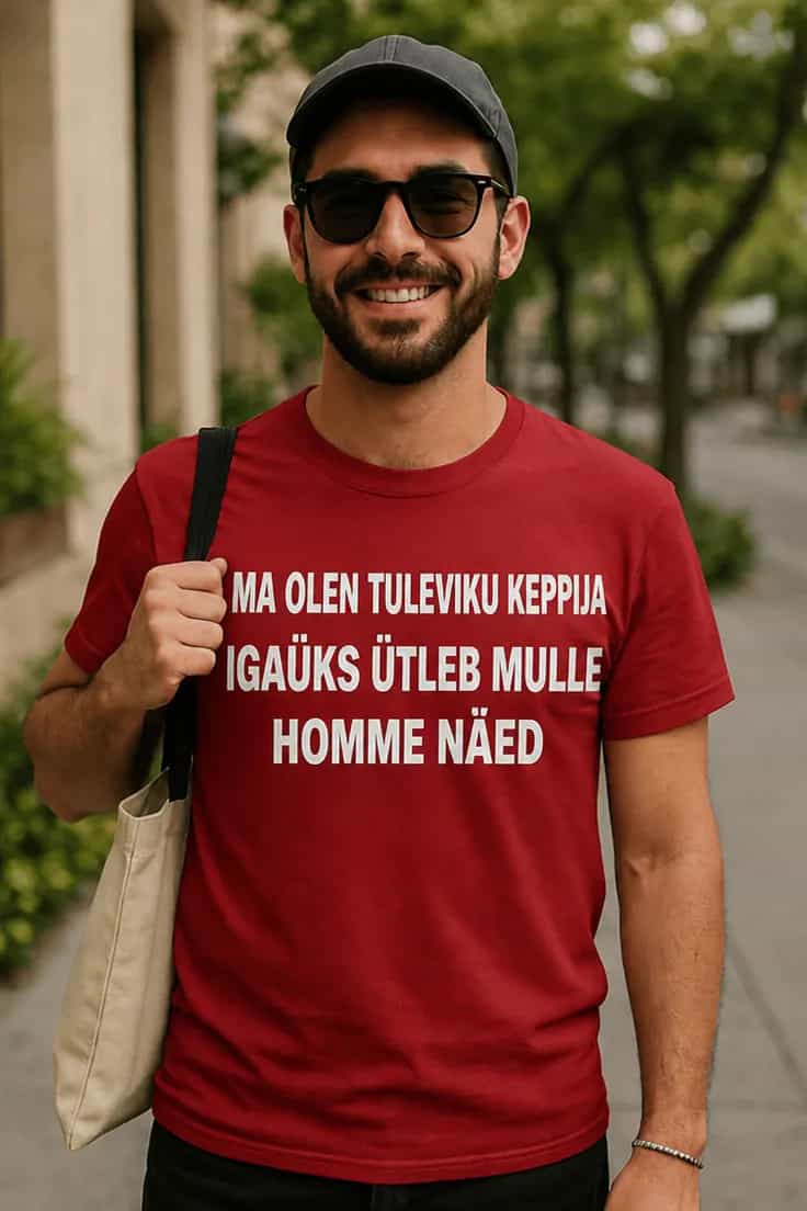 Naljakas T-särk tuleviku keppija – MA OLEN TULEVIKU