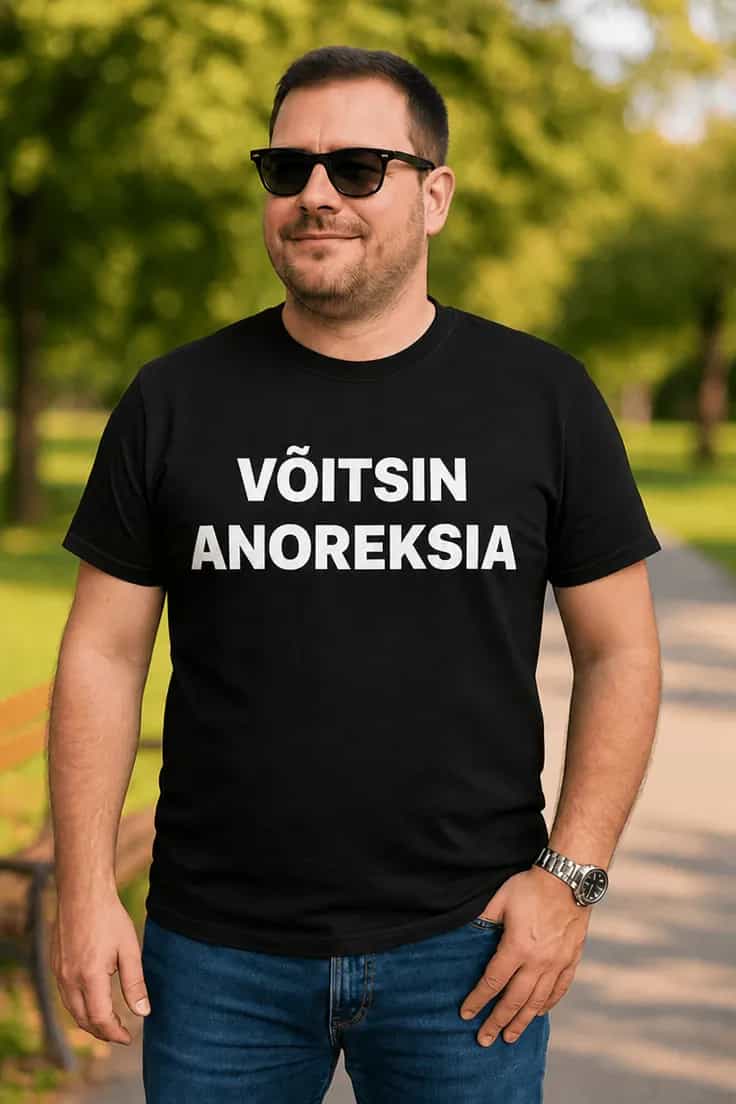 Naljakas T-särk Võitsin anoreksia – VÕITSIN ANOREKSIA