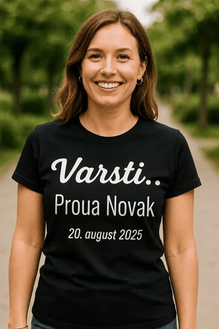 Naljakas T-särk varsti proua nimega – Varsti..