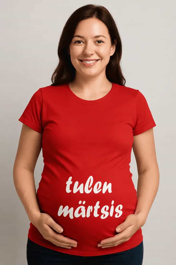 Raseduse T-särk Tulen märtsis
