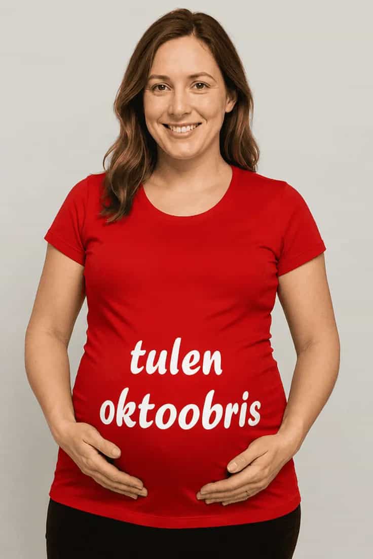 Raseduse T-särk Tulen oktoobris