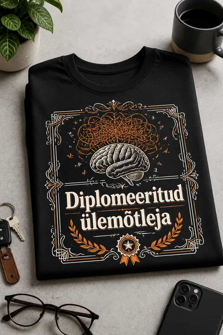 Ülemõtleja T-särk – Diplomeeritud ülemõtleja