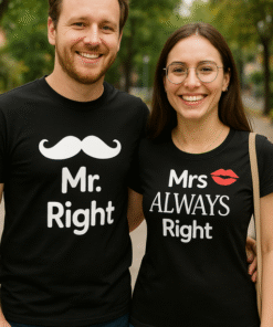 Mr. Right / Mrs ALWAYS Right - T-särk (komplekt)