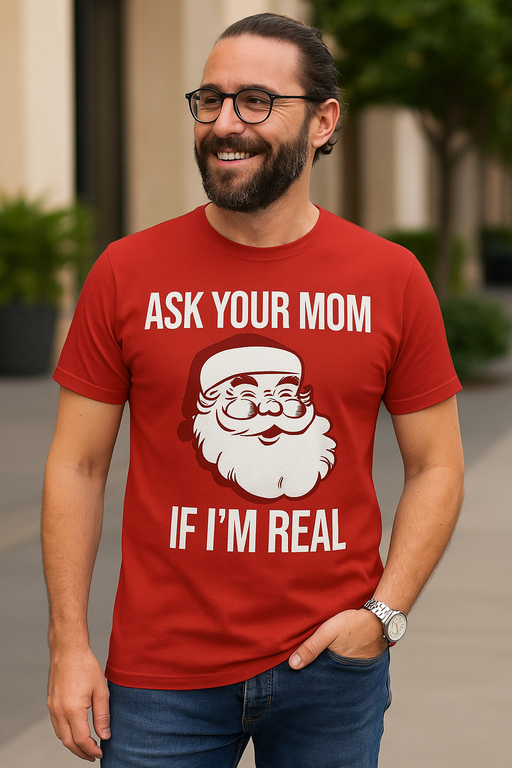 ASK YOUR MOM IF I'M REAL - T-särk
