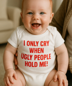 I ONLY CRY WHEN UGLY PEOPLE HOLD ME! - Beebibodi