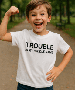TROUBLE IS MY MIDDLE NAME - T-särk