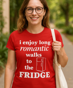 Romantic walks to the fridge - T-särk
