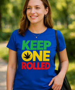 KEEP ONE ROLLED rasta stiil - T-särk