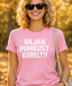 Naljakas naiste T-särk „Vajan puhkust kiiresti!!“