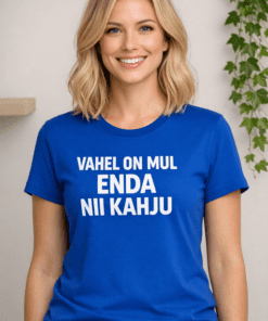 Naljakas naiste T-särk VAHEL ON MUL ENDA NII KAHJU