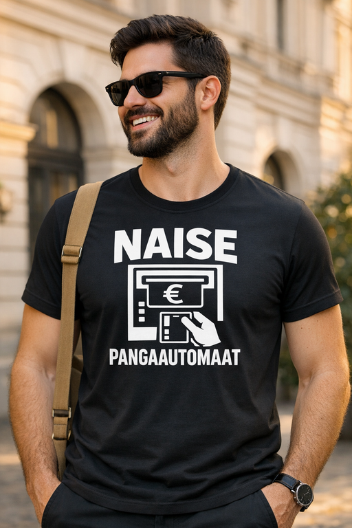 Naljakas T-särk NAISE PANGAAUTOMAAT