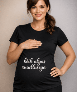 Rasedate T-särk “Kõik algas suudlusega”