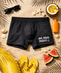 Meeste bokserid kirjaga JAH, NÄED ÕIGESTI :)