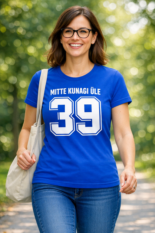 Naljakas T-särk MITTE KUNAGI ÜLE 39