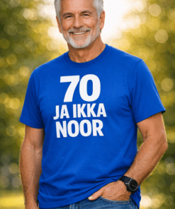 Naljakas T-särk 70 ja ikka noor