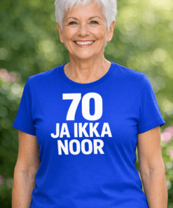 Naljakas T-särk “70 ja ikka noor”