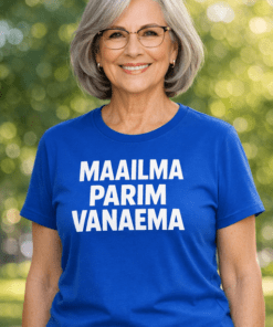 Naljakas T-särk MAAILMA PARIM VANAEMA