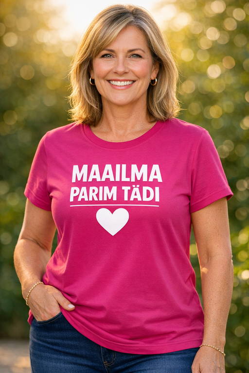 Naljakas T-särk „Maailma parim tädi”