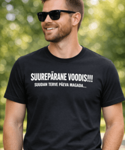 Naljakas T-särk “Suurepärane voodis! Suudan terve päeva magada...”