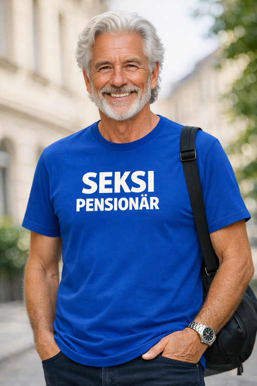 Naljakas T-särk SEKSI PENSIONÄR