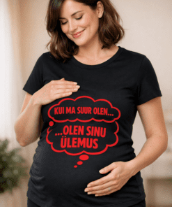 Rasedate T-särk „Kui ma suur olen… olen sinu ÜLEMUS“